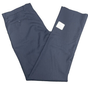 NEW Joseph Jos A Bank Mens 36x36 Slim Fit 100% Wool Navy Pants No Hem Flat Front